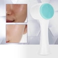 thumbnail image 3 of Cepillo de doble cara 3D de moda, cepillo de limpieza facial, exfoliante, herramienta de masaje para eliminar grasa, azul, 3 of 14