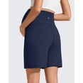 thumbnail image 5 of G4Free EverGoing Maternity Athletic Shorts with Pockets Over The Belly Drawstring Casual Pregnancy Shorts Yoga Workout, 5 of 8