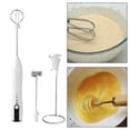 thumbnail image 4 of Batidora de café eléctrica con Espumador de leche, licuadora de café, batidora eléctrica de mano para mezcla de bebidas caliente con , blanco BLESIY Vaporizador de leche, 4 of 5