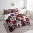 thumbnail image 3 of Homewish Wolf Bear Deer 7pcs Bedding Comforter Set,Rustic Farmhouse Cabin Queen Bedding Sets,Old Barn Door Queen Sheet Sets For Boys Teens,Ultra Soft Home Decor, 3 of 8