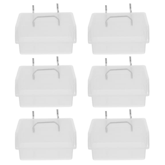 OUNONA 6-Piece Pegboard Bin Set for Tool Storage, Workbench Organization, Hardware Parts Holder and Accessories Organizer