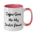 thumbnail image 2 of Funny Dealer Gifts, Coffee Gives Me My Dealer Power, Epic Holiday Two Tone 11oz Mug From Friends, Christmas gifts, Hanukkah gifts, Kwanzaa gifts, Birthday gifts, Wedding gifts, Anniversary gifts, 2 of 2