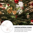 thumbnail image 5 of OULII 6Pcs Table Setting Decoration White Glittery Twigs for Christmas Tree Decoration with Pine Branches, 5 of 5