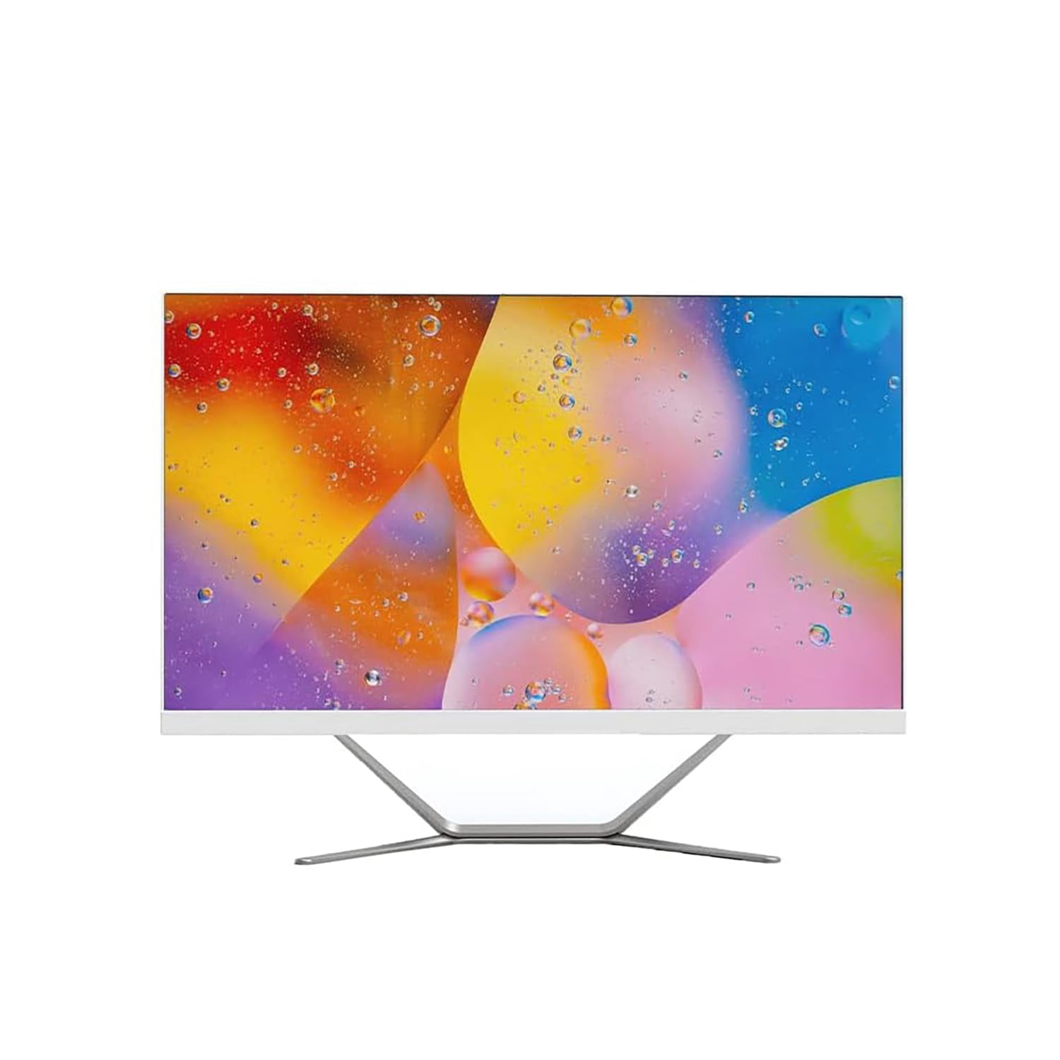 PTZZHEDM 27" All-in-One Business Computer, Intel N5095, 16GB RAM, 512GB SSD, Win10 Pro, White