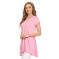 thumbnail image 2 of Women's Casual Solid Color Blouse Tunic Top Shirt, 2 of 4