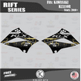 thumbnail image 2 of Kalair GFX Graphics Kit for Kawasaki KLX110 (2010-2023) Rift Series, 2 of 5