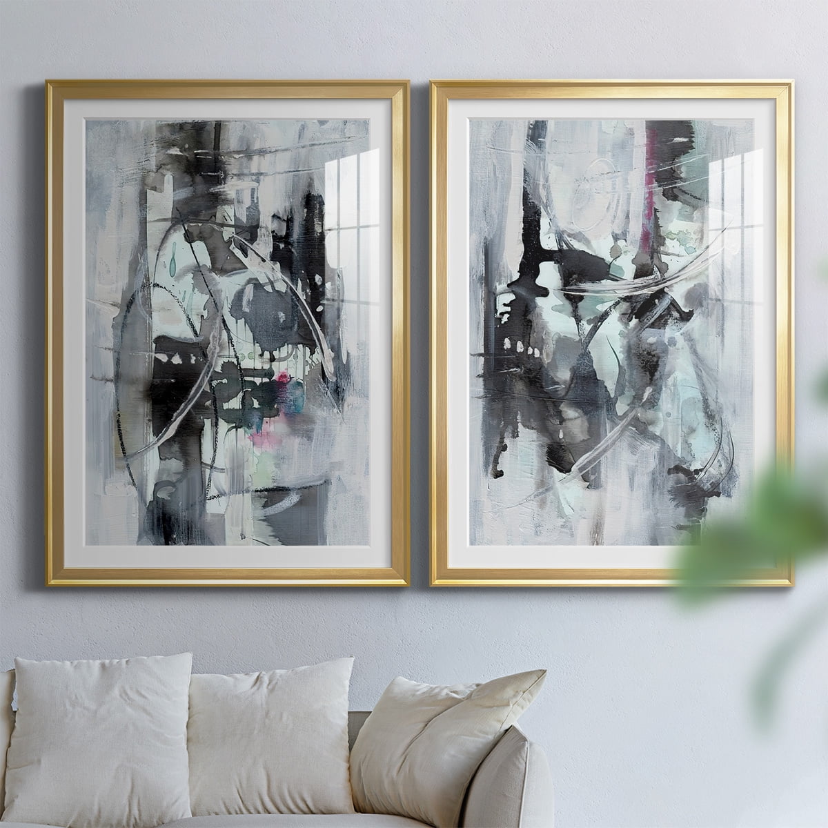 Wexford Home Indian Lore I Premium Framed Print, 22.5" x 30.5" - Ready to Hang, Gold (Set of 2)