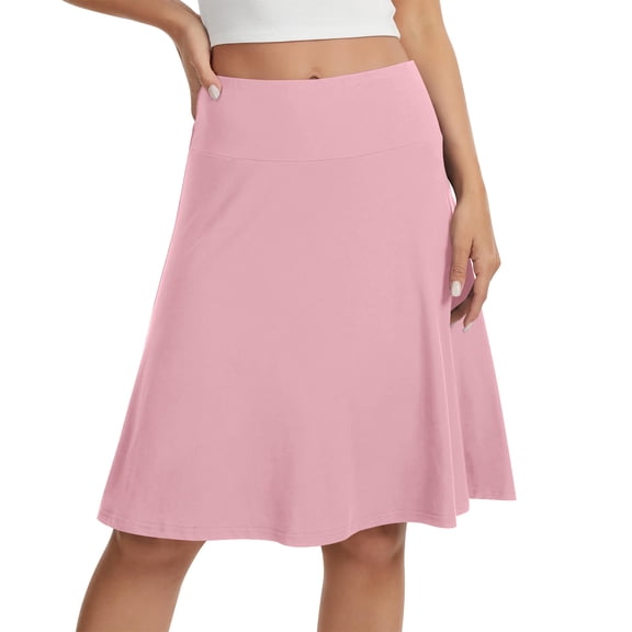Women's Athletic Golf Tennis Skirt, Stretchy High Waisted A-Line Skirt, Casual Flowy Summer Skort for Gym Workout & Daily Wear
