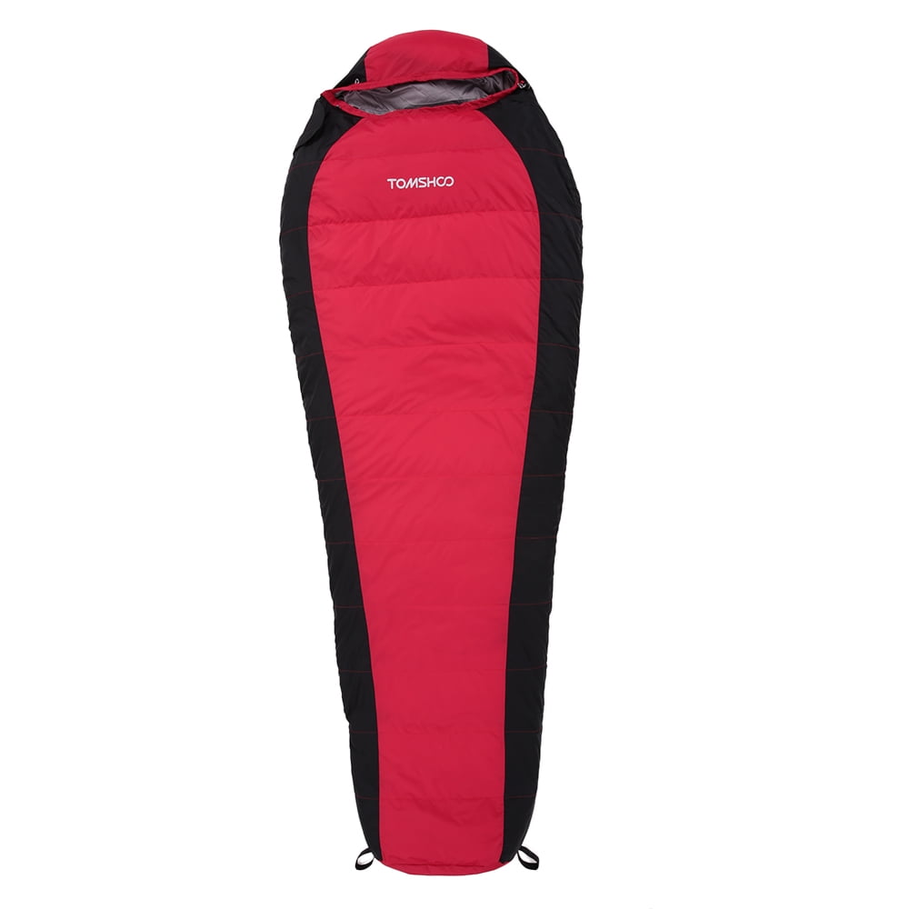 TOMSHOO Winter Downfilled Sleeping Bag Outdoor One Person Sleeping Bag