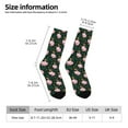 thumbnail image 2 of Logiee Pink Sleeping Fox Print Adult Socks for Men & Women,Calf Socks, Ankle Socks,Boots Socks,Breathable Casual Sock,Unisex Crew Socks, 2 of 6