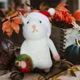 thumbnail image 2 of JLFNYA Halloween Mouse with a Wreath Felted Wool Animals Needle Felted,Cute Felt Mice Figurine for Halloween Christmas Decor,Christmas Mouse, 2 of 5