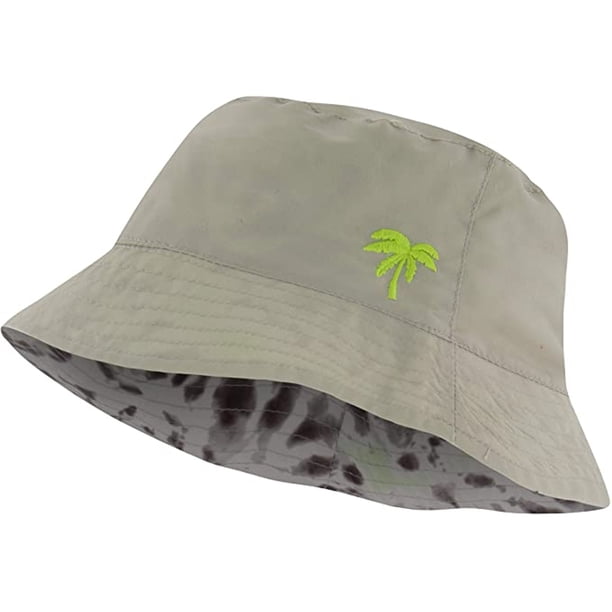 Sombrero de Pescador Addie y Tate Reversible Gris Unisex 3 a 6 años