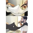 thumbnail image 3 of Graflsoa Portable Shaving and Haircut Bib with Suction Cups, Soft Wrap-around Design for Men, Easy to Clean and Travel-Friendly, White or Black Options, 3 of 4