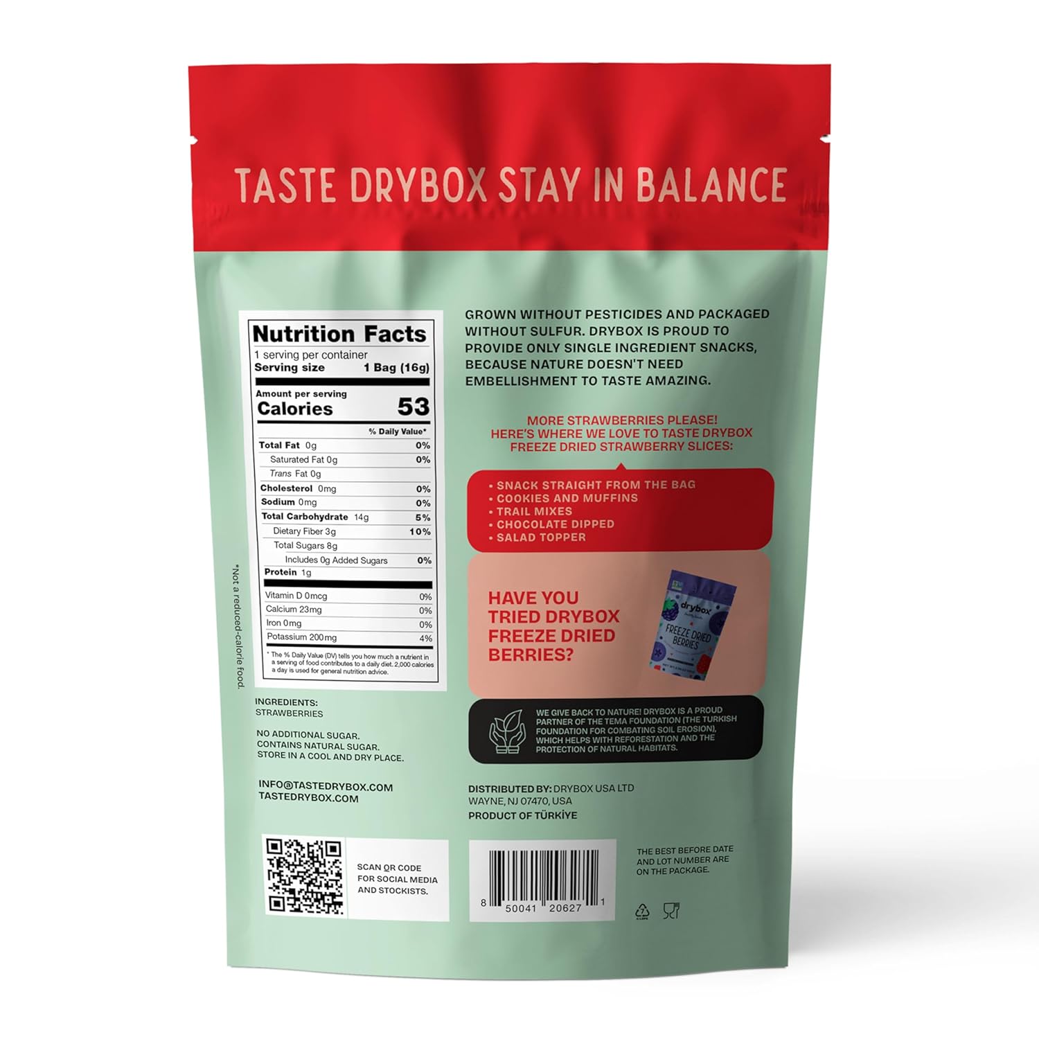 (Pack Of 12) Drybox Fruit Dried Strawberry Freeze 0.56 Oz