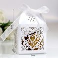 thumbnail image 5 of 10 cajas de dulces rosas de oro blanco y rosa para San Valentín, cajas de regalo para bodas, cajas de chocolate con cinta en forma de corazón, suministros para fiestas de bodas, 5 of 5