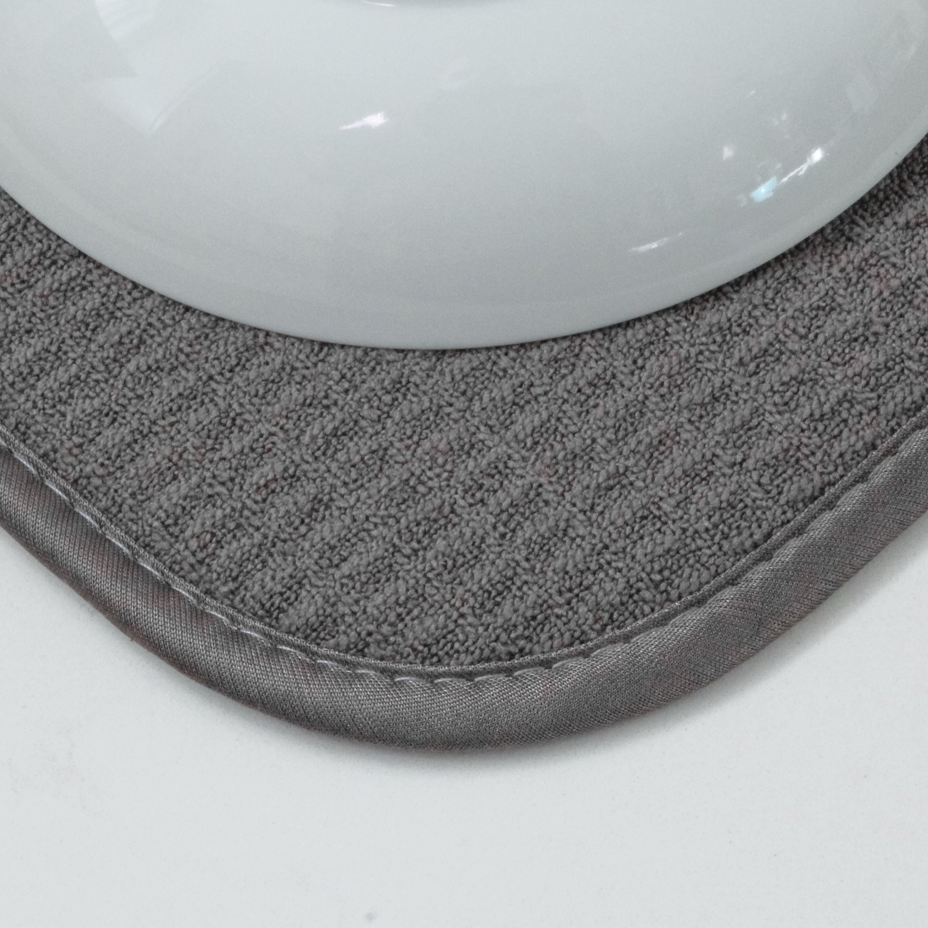 Grey Plaid Dish Drying Mat Soft Microfiber Draining Pad Non - Temu