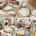 thumbnail image 5 of 3'x5' Rug for Living Room Bedroom, Easter Bunny Eggs Washable Area Rugs Non-Slip Carpet Mats, Spring Tulip Daisy Flowers Leaves Pastoral Indoor Low Pile Area Rug Runner for Kitchen, Mudroom, 5 of 8