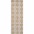 thumbnail image 5 of Hauteloom Diamond Living Room, Bedroom Patio Outdoor Area Rug - Diamond Geometric Trellis - Traditional Transitional Farmhouse - Beige, Cream, Tan - 2' x 2'11", 5 of 8