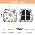thumbnail image 3 of Coastal Coral Starfish Seat Covers for Dining Room Chairs Set Of 4,Stretch Printed Washable Chair Seat Cover with Elastic Ties and Button,Removable Waterproof Couch Cushion Covers, 3 of 6