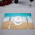 thumbnail image 2 of MKHERT Starfish On A Beach Sand Placemats Table Mats for Dining Room Kitchen Table Decoration 12x18 inch,Set of 4, 2 of 4