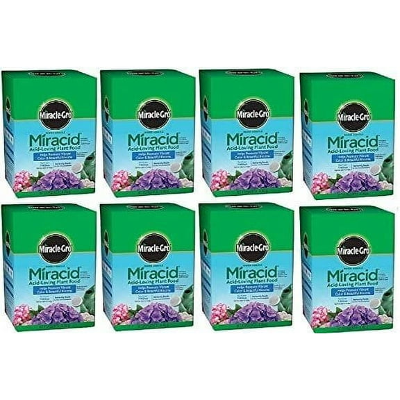 Miracle Gro 1750011 Miracid, 1 LB, 30-10-10 Water Soluble Acid Loving Plant Food - Quantity 8