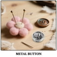 thumbnail image 3 of LOLIPPYY 120Pcs Sewing Metal Snap Buttons Silver Round Flat Press Studs for Clothes Repair, 3 of 6