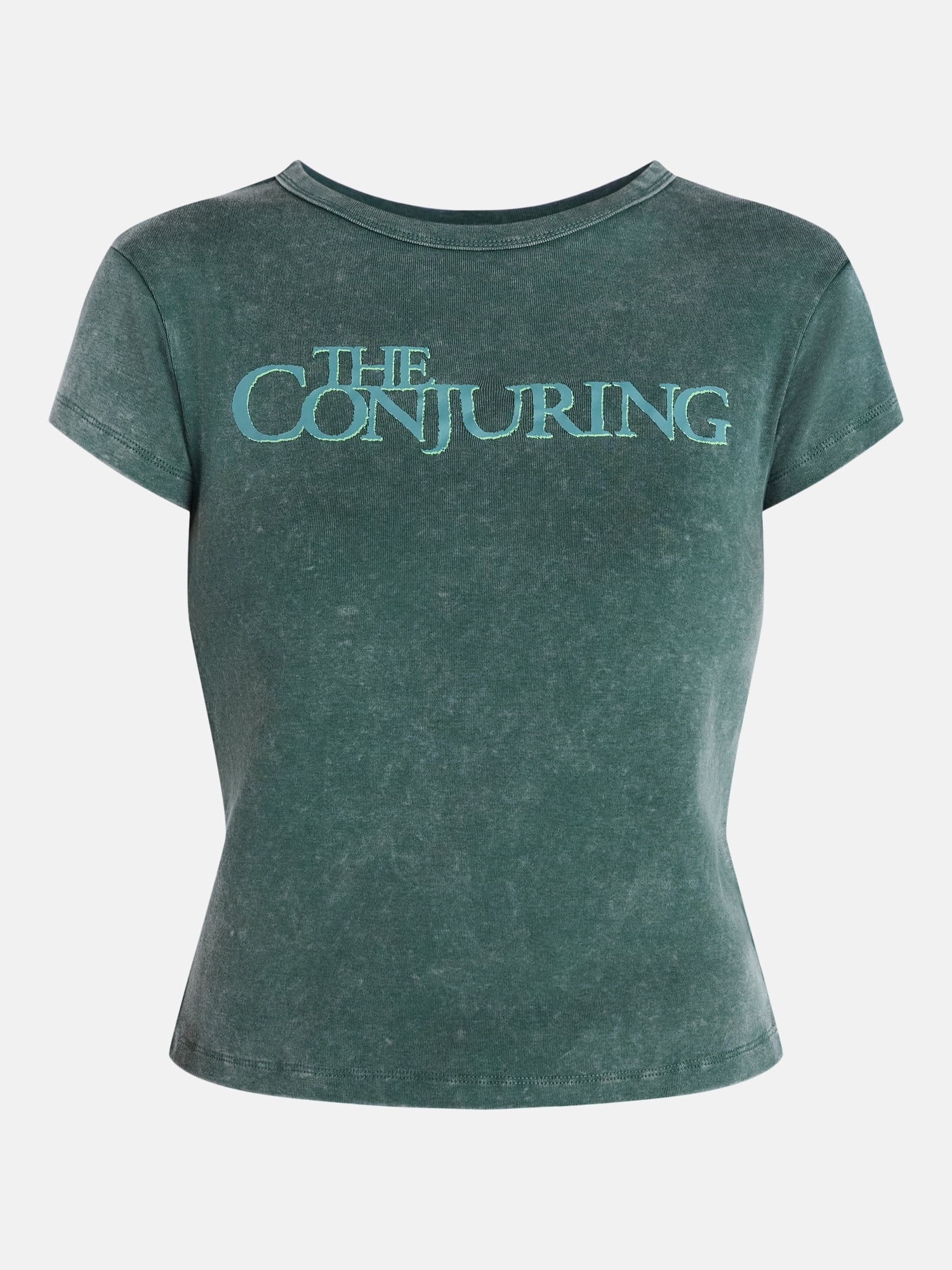 The Conjuring Women’s Halloween Graphic Print Baby Tee, Sizes XXS–XXL