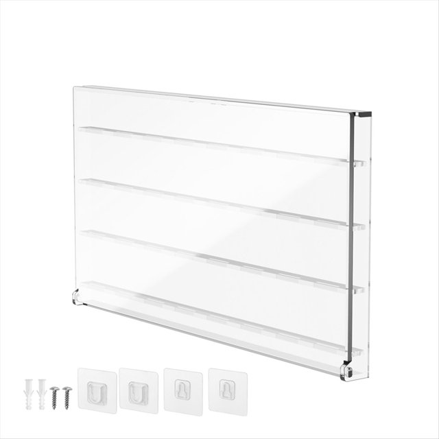 Estuche de Exhibición de Pared para Púas de Guitarra (Acrílico, Transparente, con Capacidad para 32 Púas)