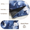 thumbnail image 6 of Round Rugs 4Ft, Navy Blue Spring Floral Round Area Rug Washable Indoor Throw Carpet, Watercolor Summer Flower Soft Non Slip Circle Rug for Kitchen Nursery Room Home Decor Aesthetic, 6 of 8