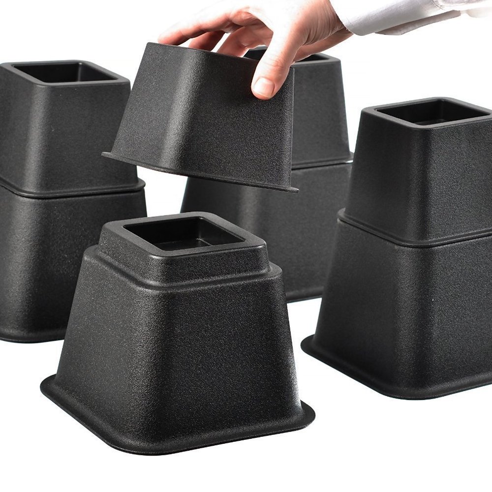 Bed Riser Bef And Furniture Lifter More Under Bed Storage Increase Space Under Bed Raiser