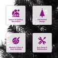 thumbnail image 4 of vidaXL Christmas Tree Holiday Decoration Artificial Xmas Tree with Stand PVC, 4 of 6
