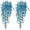 Blue, variant on 2 Pcs Autumn Artificial Hanging Flowers,29 In Summer Fall Flowers Decoration for Home,Yellow Autumn Hanging for Home,Outside,Porch Decoration