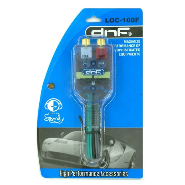 DNF High Low Level Adjustable Impedance Converter 2 Channel RCA Hi/Low