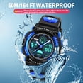 thumbnail image 4 of Dodosky Boy Toys Edad 5-12, LED 50M Relojes deportivos digitales impermeables para niños Regalos de cumpleaños Regalos para niños de 5-13 años - Azul, 4 of 5