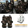thumbnail image 3 of Yuyamidu Mushroom Car Seat Cover 15 PCS Flower Auto Front Back Seat Cover with Steering Wheel Cover Seat Belt Pads Trash Bin Auto Storage Organizer Rearview Mirror Cover Cup Holder Wrist Key Chain, 3 of 7