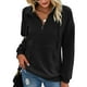 thumbnail image 1 of Sudadera con capucha de manga larga con bolsillo y cremallera para mujer, 1 of 8
