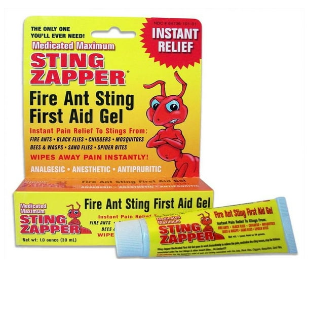 1 Fire Ant Bite Treatment Sting Zapper Gel Cream Bee Bed Bugs Mosquito