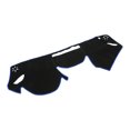 thumbnail image 1 of Funda de alfombrilla de tablero Unique Bargains para Subaru XV 2018-2021, antideslizante de poliéster negro y azul para consola central, 1 of 7