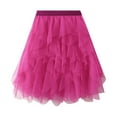 thumbnail image 3 of Women Skirts Knee Length Long Adult Tutu Layered Short Prom Party Midi Skirt Pleated Skirts Girls Sequin Skirt Pleated Tennis Skirt Cute Skirt Twill on Midi Skirt High Waist Skirts for Women Ruched, 3 of 7