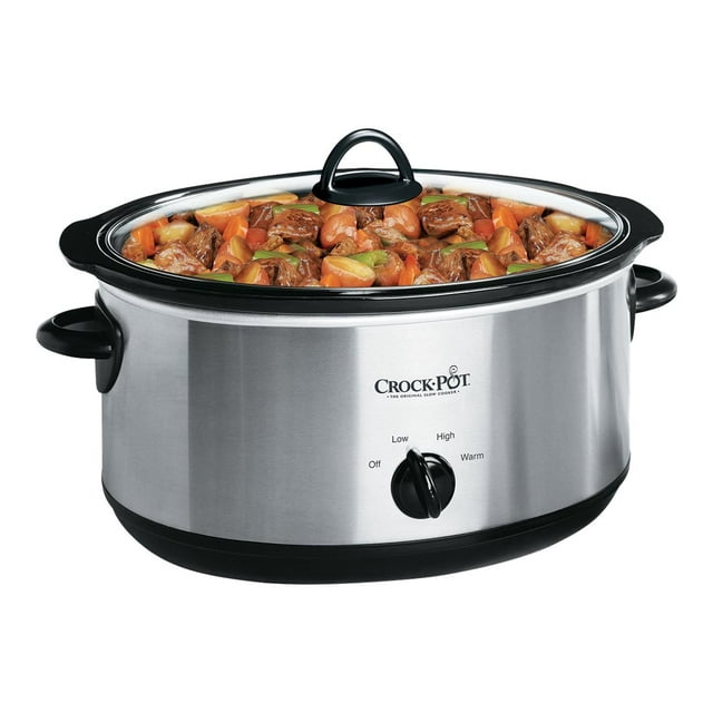 Crock-Pot 7 qt Polished Silver Slow Cooker