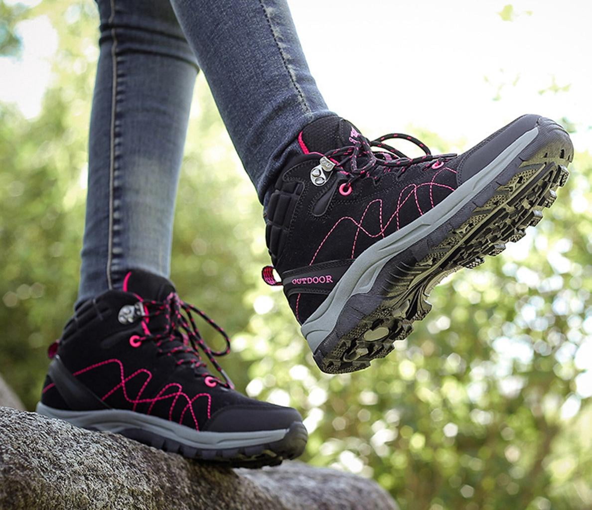 Women's Hiking Shoes Waterproof Non-slip Ankle Boots Outdoor Lightweight Trekking Sneakers