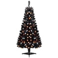 thumbnail image 4 of Costway Árbol artificial de Halloween de 135 cm con 281 puntas de ramas 65 luces de calabaza naranjas, 4 of 4