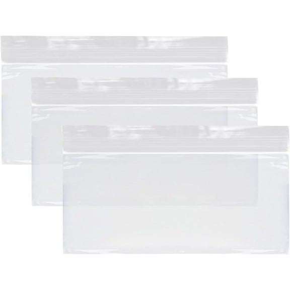 EcoQuality Clear Resealable Food Storage Bags 6.5x3.5 Inch Snack Size with Press Seal for Meal Prep, Travel, Portioning and Snacks, Durable Storage Solution (100)