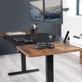 thumbnail image 7 of VIVO Black Rustic Vintage Brown 71x30 inch Table Top for Sit Stand Desk Frames, 7 of 7