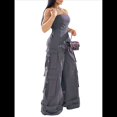 thumbnail image 2 of Mono de Mujer, Mono de Pierna , Mono con Múltiples Bolsillos Gris M, 2 of 8