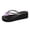 Purple, variant on Womens Platform Wedge Flip Flops Chunky High Heeled Sandals Classic Butterfly Elegant Beach Thong Slippers Summer Travel Shoes Green Size 6.5