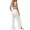 1-White15, variant on Womens Drawstring Waist Linen Pants Split Hem Casual Wide Leg Summer Trousers,White