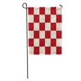 thumbnail image 1 of JSDART Yellow Pattern Red Cream Chess Board Beige Checkered Burgundy Chessboard Garden Flag Decorative Flag House Banner 12x18 inch, 1 of 2