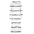 thumbnail image 6 of ChaoHeng Long Casual Dresses for Women Dresses Long Sleeve Casual Women' Printed Long Sleeve V-Neck Mid Calf Dress, 6 of 7