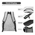 thumbnail image 4 of Yiaed Silver Glitter Print School Backpack College Backpack Daypacks for Students High School Spacious and Durable Daypack for Work and Travel-One Size, 4 of 6